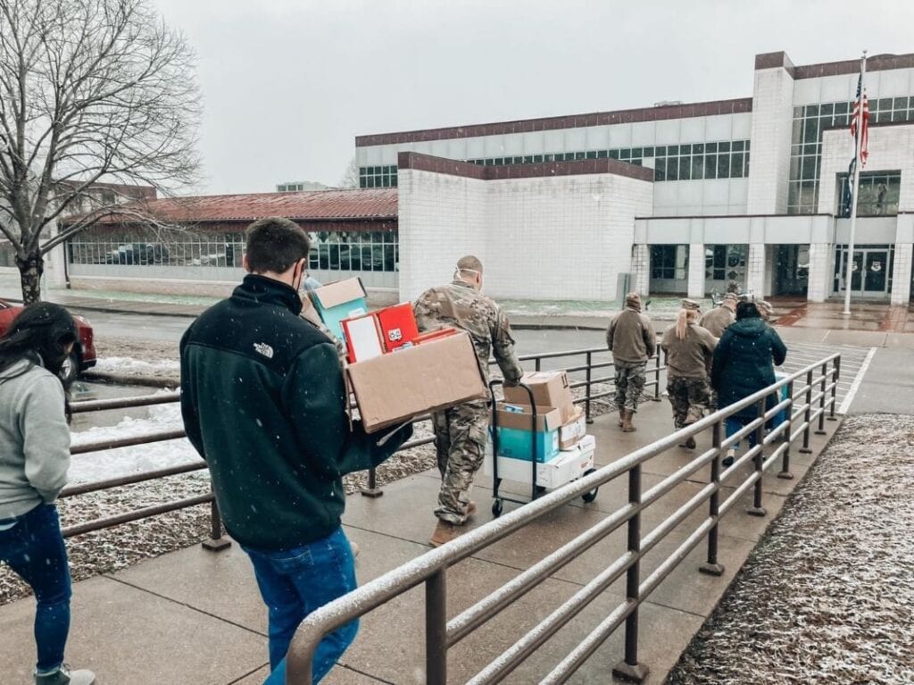 people coming moment